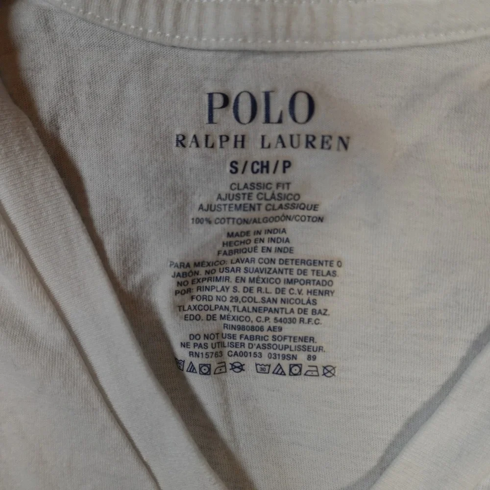 Polo Ralph Lauren Shirt Mens Small Classic Fit Short Sleeve Tee V-Neck T-Shirt